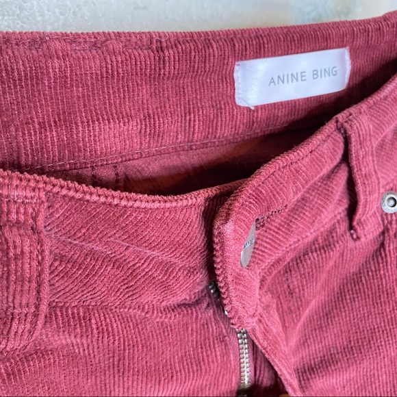 ANINE BING Corduroy skinny side zip pants 24 - Picture 6 of 13